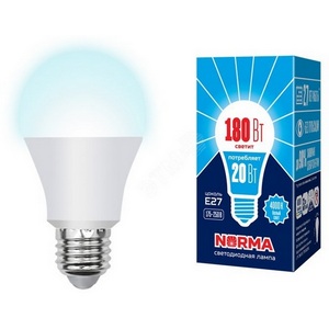 Изображение товара Лампочка светодиодная LED-A65-20W/NW/E27/FR/NR картон Volpe