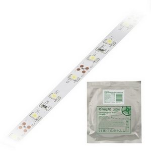 Изображение товара Светодиодная лента ULS-Q320 2835-60LED/m-8mm-IP20-DC12V-4,8W/m-5M-6500K катушка в герметичной упаковке Volpe