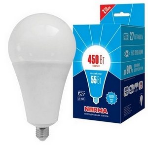 Изображение товара Лампочка светодиодная LED-A140-55W/4000K/E27/FR/NR картон Volpe