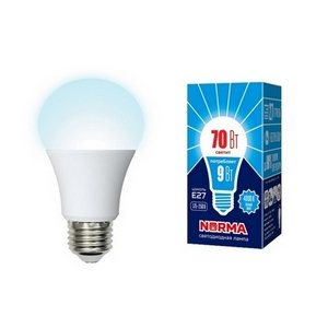 Изображение товара Лампочка светодиодная LED-A60-9W/4000K/E27/FR/NR картон Volpe