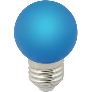 Изображение товара Лампочка светодиодная Volpe LED-G45-1W/BLUE/E27/FR/С