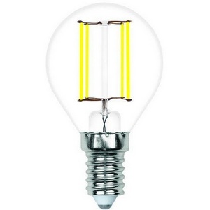 Изображение товара Лампочка светодиодная филаментная Volpe LED-G45-SLF LED-G45-4W/3000K/E14/CL/SLF