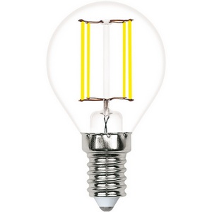 Изображение товара Лампочка светодиодная филаментная Volpe LED-G45-SLF LED-G45-6W/4000K/E14/CL/SLF