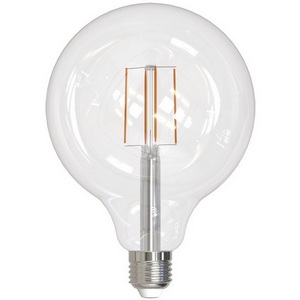 Изображение товара Лампа светодиодная, форма "шар", прозрачная, теплый белый свет 3000K Volpe Optima Филамент LED-G125-8W/3000K/E27/CL/SLF