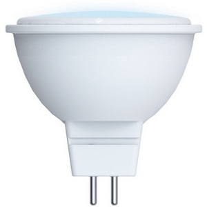 Изображение товара Лампа светодиодная, матовая, дневной белый свет 6500K Volpe Norma LED-MR16-5W/6500K/GU5.3/FR/NR