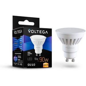 Изображение товара Лампочка светодиодная 2800K 780Lm GU10x10W Voltega Ceramics 7072