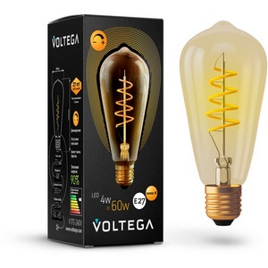 Изображение товара Лампочка светодиодная 2000K 300Lm E27x4W Voltega LOFT led 7077
