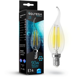 Изображение товара Лампочка светодиодная 9W Graphene Voltega Candle wind 7133