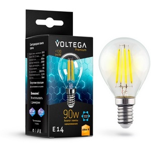 Изображение товара Лампочка светодиодная E14 9W Graphene Voltega Globe 7136