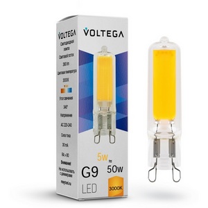 Изображение товара Светодиодная лампа Voltega Simple 7181 Capsule 5W 3000K G9