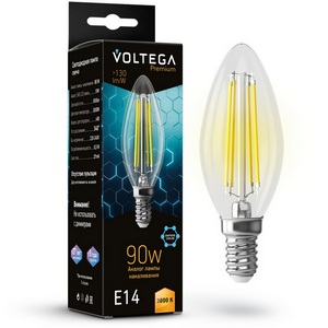 Изображение товара Светодиодная лампа 9W 3000K E14 Voltega Candle 9W Graphene 7219