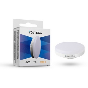 Изображение товара Светодиодная лампа Simple GX53 9W 3000K Voltega 7237