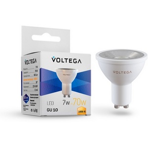 Изображение товара Светодиодная лампа Simple MR16 7W 3000K 38 GU10 Voltega Sofit GU10 Lens 7253