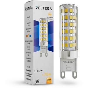 Изображение товара Светодиодная лампа 7W 2700K G9 Voltega Capsule G9 7263