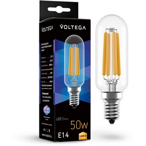 Изображение товара Светодиодная лампа Crystal Candle 5W 3000K E14 Voltega Candle E14 5W 7266