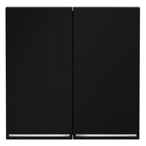 Изображение товара Клавиши для выключателя/переключателя двухклавишного с подсветкой Voltum S70 VLS000407 (графит)