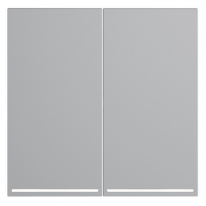 Изображение товара Клавиши для выключателя/переключателя двухклавишного с подсветкой (серый) Voltum S70 VLS000416