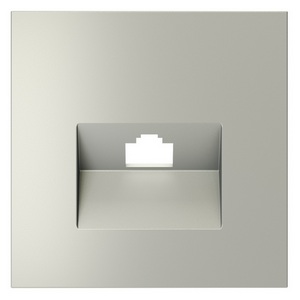 Изображение товара Накладка для розетки компьютерной RJ45 Voltum S70 VLS001305 (сталь)