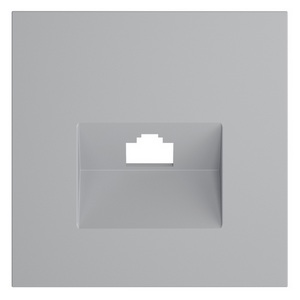 Изображение товара Накладка для розетки компьютерной RJ45 кат.6 (серый) Voltum S70 VLS001316