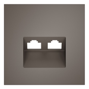 Изображение товара Накладка для розетки компьютерной двойной RJ45+RJ45 кат.6 (капучино) Voltum S70 VLS001414