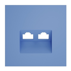 Изображение товара Накладка для розетки компьютерной двойной RJ45+RJ45 кат.6 (деним) Voltum S70 VLS001415