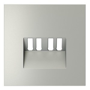 Изображение товара Накладка для розетки акустической 4-местной Voltum S70 VLS001505 (сталь)