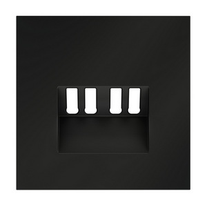 Изображение товара Накладка для розетки акустической 4-местной Voltum S70 VLS001508 (черный матовый)
