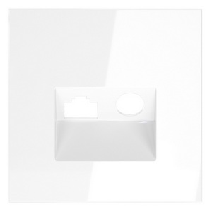 Изображение товара Накладка для розетки TV+RJ45 Voltum S70 VLS002701 (белый глянцевый)