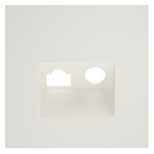 Изображение товара Накладка для розетки TV+RJ45 кат. 6 (хлопок) Voltum S70 VLS002713