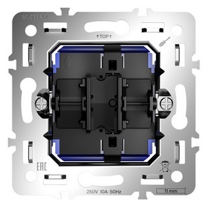 Изображение товара Механизм выключателя одноклавишного 10А Voltum S70 VLS0101M