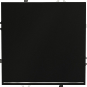 Изображение товара Выключатель встраиваемый одноклавишный с подсветкой (черный матовый) IP30 Voltum S70 VLS010208