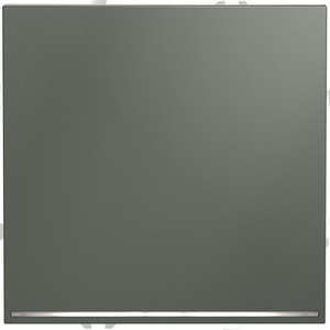 Изображение товара Проходной переключатель одноклавишный встраиваемый с подсветкой (титан) IP30 Voltum S70 VLS010406