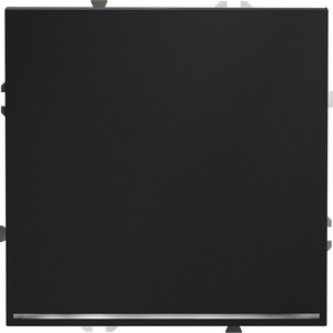 Изображение товара Проходной переключатель одноклавишный встраиваемый с подсветкой (графит) IP30 Voltum S70 VLS010407