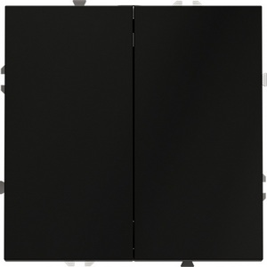 Изображение товара Выключатель встраиваемый двухклавишный (черный матовый) IP30 Voltum S70 VLS020108