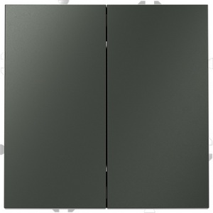 Изображение товара Проходной переключатель двухклавишный встраиваемый (титан) IP30 Voltum S70 VLS020306