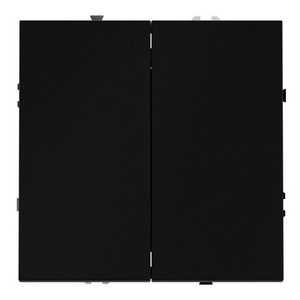 Изображение товара Перекрестный переключатель встраиваемый IP30 Voltum S70 VLS020508 двухклавишный 10А, (черный матовый)