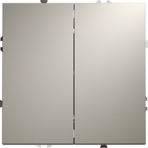 Изображение товара Выключатель встраиваемый с самовозвратом двухклавишный (кашемир) IP30 Voltum S70 VLS020603