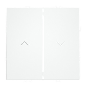 Изображение товара Выключатель встраиваемый Voltum S70 для жалюзи 10А, (белый матовый)