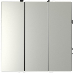 Изображение товара Выключатель встраиваемый трехклавишный (сталь) IP30 Voltum S70 VLS030105