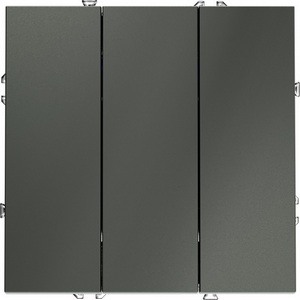 Изображение товара Выключатель встраиваемый трехклавишный (титан) IP30 Voltum S70 VLS030106