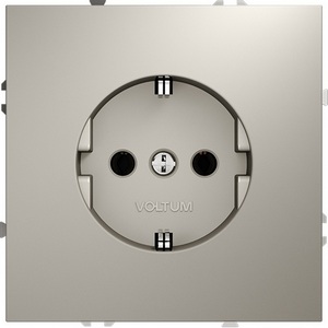Изображение товара Розетка встраиваемая с заземлением (кашемир) IP30 Voltum S70 VLS040103