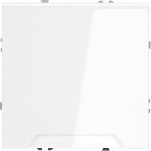 Изображение товара Розетка встраиваемая с заземлением, шторками и крышкой (белый глянцевый) IP40 Voltum S70 VLS040301