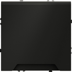 Изображение товара Розетка встраиваемая с заземлением, шторками и крышкой (черный матовый) IP40 Voltum S70 VLS040308