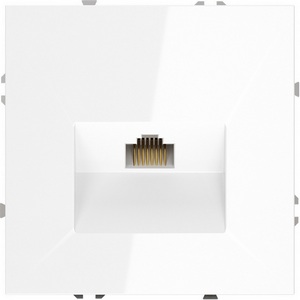 Изображение товара Розетка встраиваемая Ethernet RJ-45 (белый глянцевый) IP30 Voltum S70 VLS060101