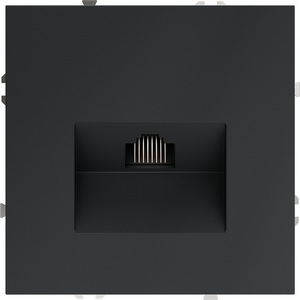 Изображение товара Розетка встраиваемая Ethernet RJ-45 (графит) IP30 Voltum S70 VLS060107
