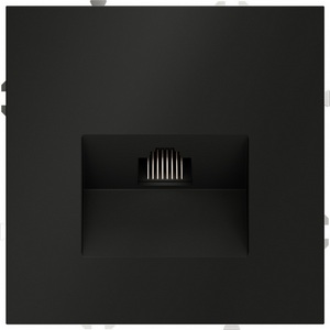 Изображение товара Розетка встраиваемая Ethernet RJ-45 (черный матовый) IP30 Voltum S70 VLS060108