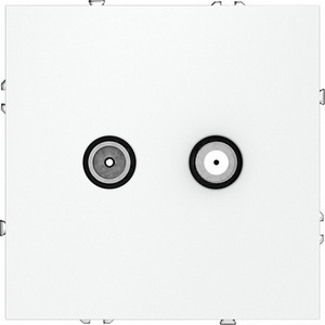 Изображение товара Розетка встраиваемая телевизионнная оконечная TV+SAT (белый матовый) IP30 Voltum S70 VLS060402