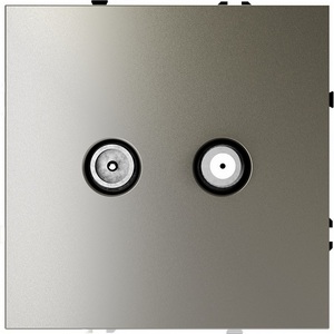 Изображение товара Розетка встраиваемая телевизионнная оконечная TV+SAT (шелк) IP30 Voltum S70 VLS060404