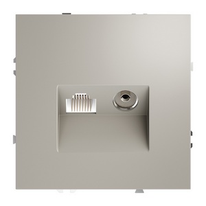 Изображение товара Розетка телевизионная встраиваемая TV+RJ45 Voltum S70 VLS060703 (кашемир)