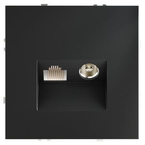 Изображение товара Розетка телевизионная встраиваемая TV+RJ45 Voltum S70 VLS060707 (графит)